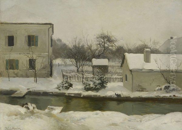 Partie Im Winterlichen Schleisheim - view 1
