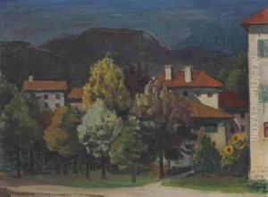 Landschaft Miet Hausern by Carl Hofer