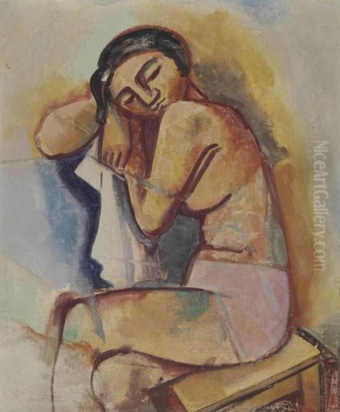Sitzende Frau - view 1