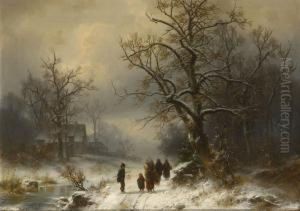 Winterlandschaft by Heinrich Hofer