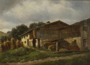 Bauernhaus. by Heinrich Hofer
