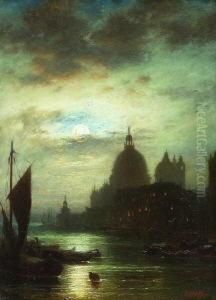 Venedig Bei Mondlicht. by Conrad Hoff
