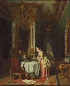 Tea Time by Carl Heinrich Hoff