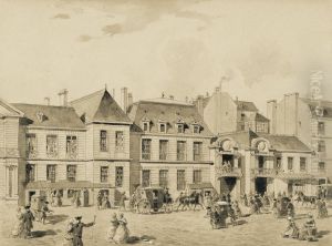 Les Grands Boulevards A Paris Au Xviiie Siecle by Theodor Josef Hubert Hoffbauer