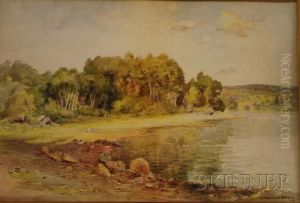 A Cove In Summer by Gustave Adolph Hoffman