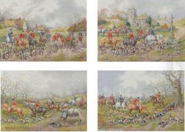 The Meet, Going Out, Full Cry, And The Kill (four Works) - view 1