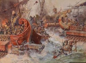 Seeschlacht by Anton Hoffmann