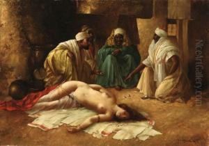 A Game Of Dice by August Hoffmann