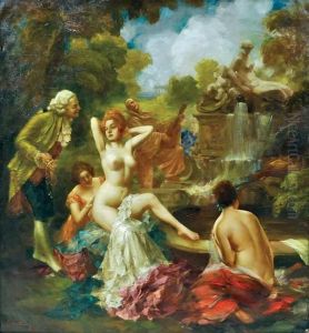 Bathers by Eduard Hoffmann