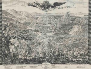 A Panoramic View Of The Siege Of Vienna by Jakob Hoffmann