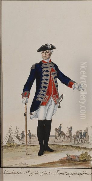 Adjudant Du Regt. Des Gardes Francses En Petit Uniforme - view 1
