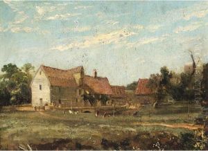 A Summer Landscape by Thomas Christopher Hofland