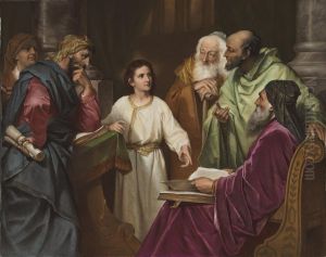 Christ In The Temple by Heinrich Hofmann