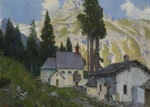 Kirchdorf Im Gebirge. by Karl Hofmann