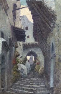 Street Sellers On An Algiers Backstreet