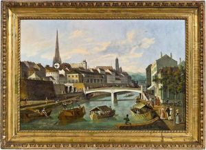 Bilderuhr "die Ferdinandsbrucke In Wien"