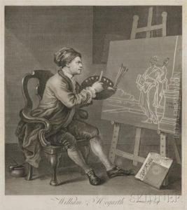 Group Of Twenty-four Miscellaneous Folio Prints by William Hogarth