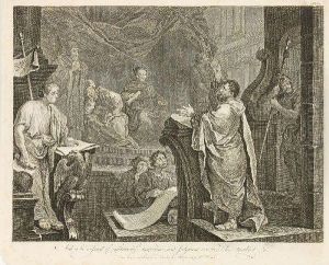 Drei Gemaldereproduktionen by William Hogarth