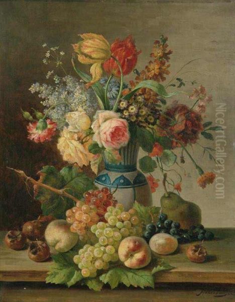 A Still Life With Fruit And Flower - view 1