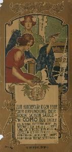 Plakat: Zur Hundertjahrigen Feier Der Erfindung Der Volta'schen Saule In Como. 1898