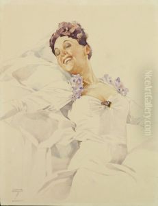 Frauenbildnis by Ludwig Hohlwein