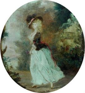 Jeune Femme Dans Un Parc