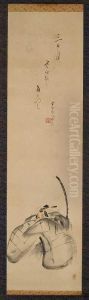 Shibaraku (scene From Kabuki) by Teisai Hokuba