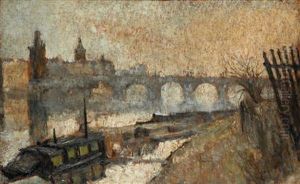 Blick Auf Die Karlsbrucke by Karel Holan