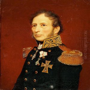 A Pair Of Portraits Of Prefect In The County Of Svendborgfrederik Sporon