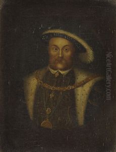 Half Length Portrait Of Henry Viii by Hans Holbein the Younger