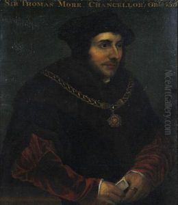 Sir Thomas More. Chancellor, Obit by Hans Holbein the Younger