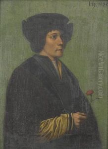 Jungling Mit Nelke. by Hans Holbein the Younger