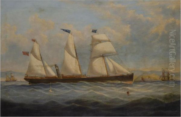 The Ss Antona Ii Passing Little Cumbrae - view 1
