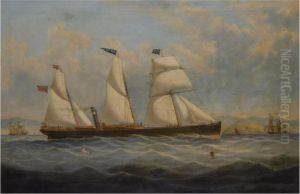 The Ss Antona Ii Passing Little Cumbrae by Samuel Holburn Fyfe