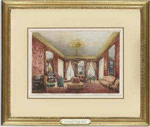A Drawing Room, Rue De Rivoli, Paris by Fanny Holden