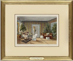 An Interior At Belmont, Bern by Fanny Holden