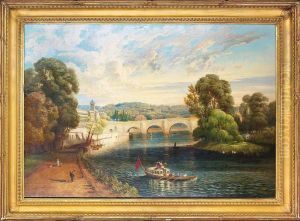 Richmond Bridge, London by Edward Henry Holder