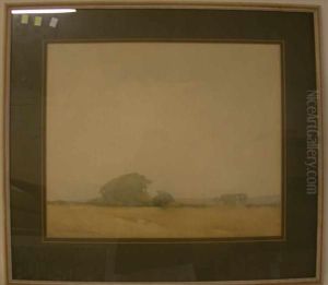 Landscape Scene Watercolour by Edgar Thomas Holding