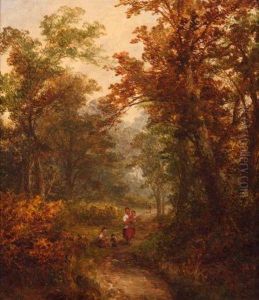 Family Group On AWoodland Path