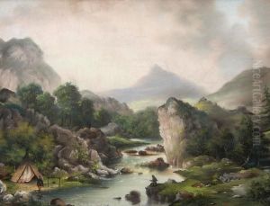 Trout River, Trout Lake by Alfred Worsley Holdstock