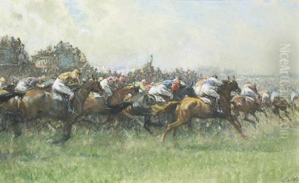 Tattenham Corner, The Epsom Derby - view 1
