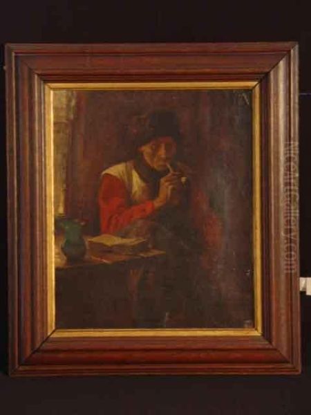 Pfeifenraucher In Der Stube - view 1
