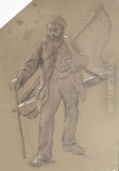 Suonatore D'arpa - view 1
