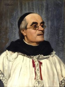 Ritratto Di Padre Mattioli Scolopio by Alfons Hollaender