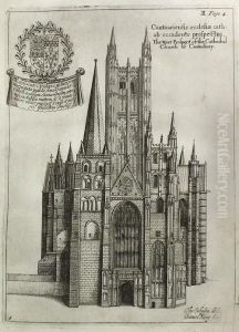 South Prospect Of The Cathedral by Wenceslaus Hollar