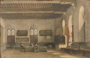 Boven Voorzaal Stadhuis Middelburg: Figures In A Townhall