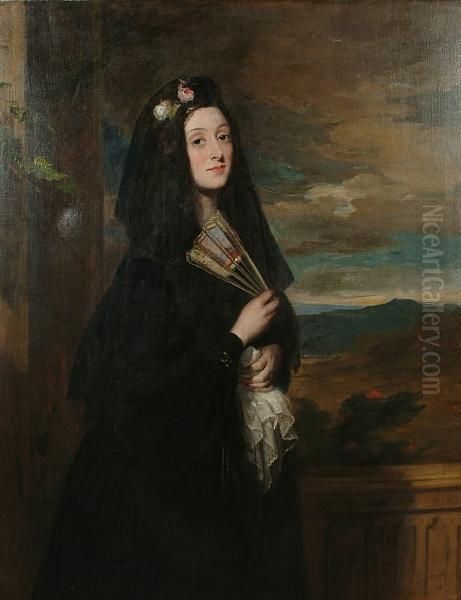 Portrait Of Emily, Wife Of Carteret John William Ellis - view 1