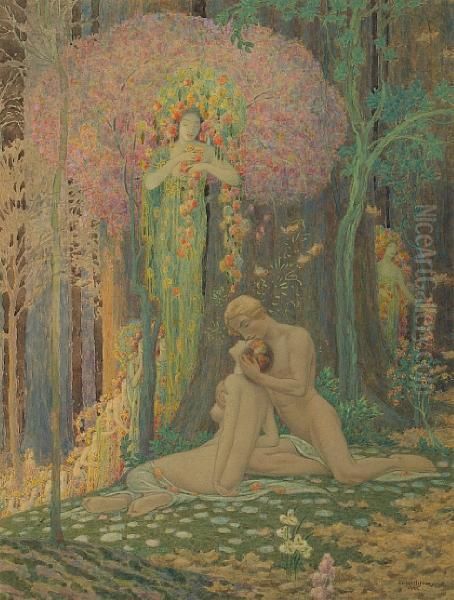 A Man And A Woman In The Forest, And Variousworks - view 1