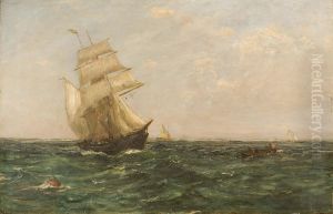 Veliero In Mare Aperto by Charles Edward Holloway