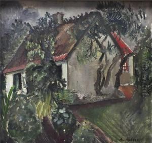 Impressionistische Ansicht Eines Bauernhofes by Astrid Holm
